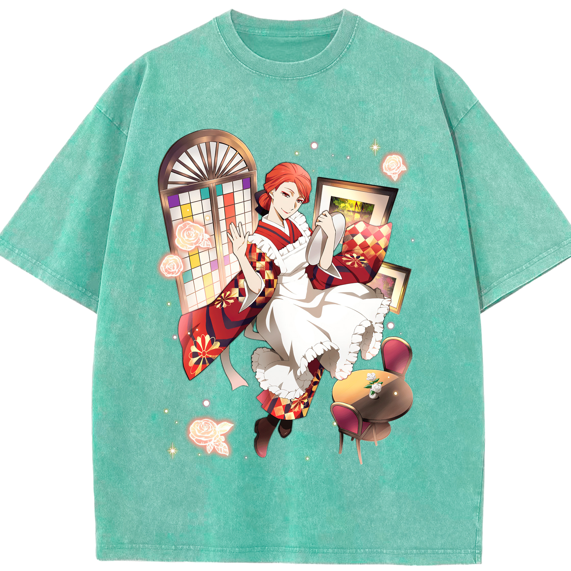 （画像用） 文豪ストレイドッグス Bungo Stray Dogs 綿100% ヴィンテージ風 半袖Tシャツ（フロントプリント）